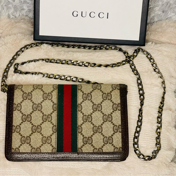 GUCCI GG Canvas Web Sherry Line - Picture 2 of 15